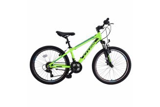 Bicicleta copii mtb CROSS Boxer 24 - Verde | 8-10 ani