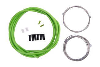 Set cablu + camasa frana CONTEC Neostop fata/spate - Green